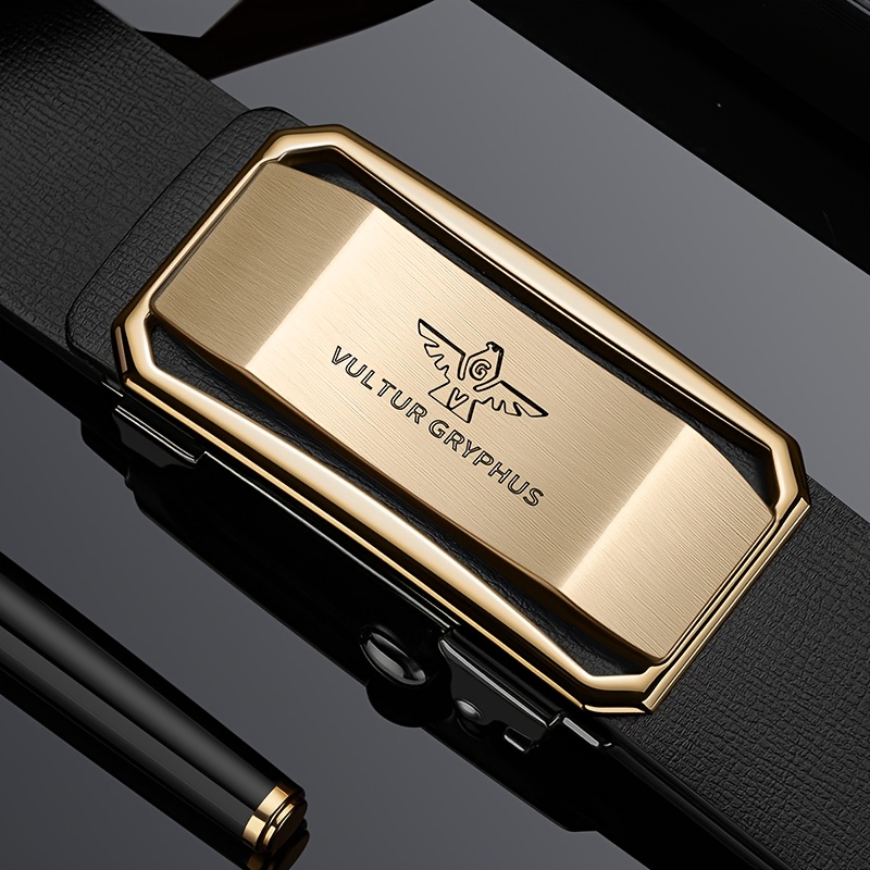 Men's Leather Belt Automatic Leather Youth Belt Casual Business Cowhide Pants with