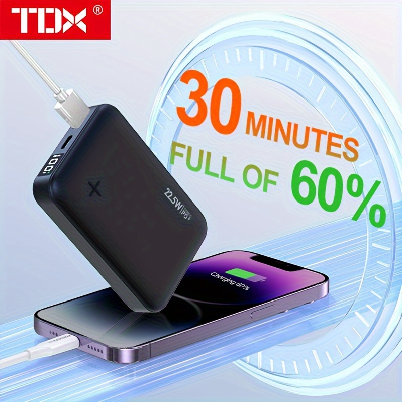 

10, 000mah High-capacity Power Bank 22w Fast Charging Power Bank.battery Pack Charger For Phone, Pad, Watch And Etc
