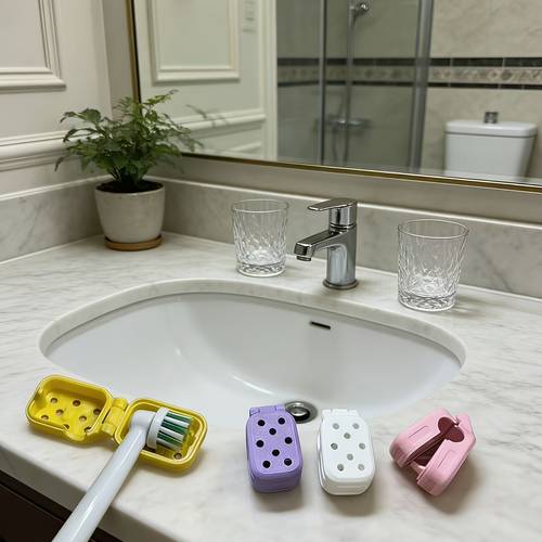 4 pack electric toothbrush head covers with ventilation holes to airflow and reducing odor creative and stylish toothbrush head caps toothbrush protective case lightweight and essential suitable for family travel