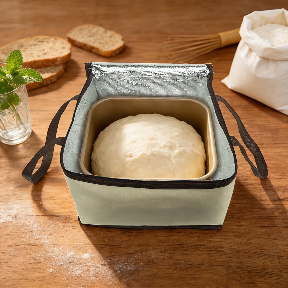 dough   box dough fermentation container with carrying bag yeast   zippered and foldable suitable for pizza yogurt and yeast tea usb powered no batteries required