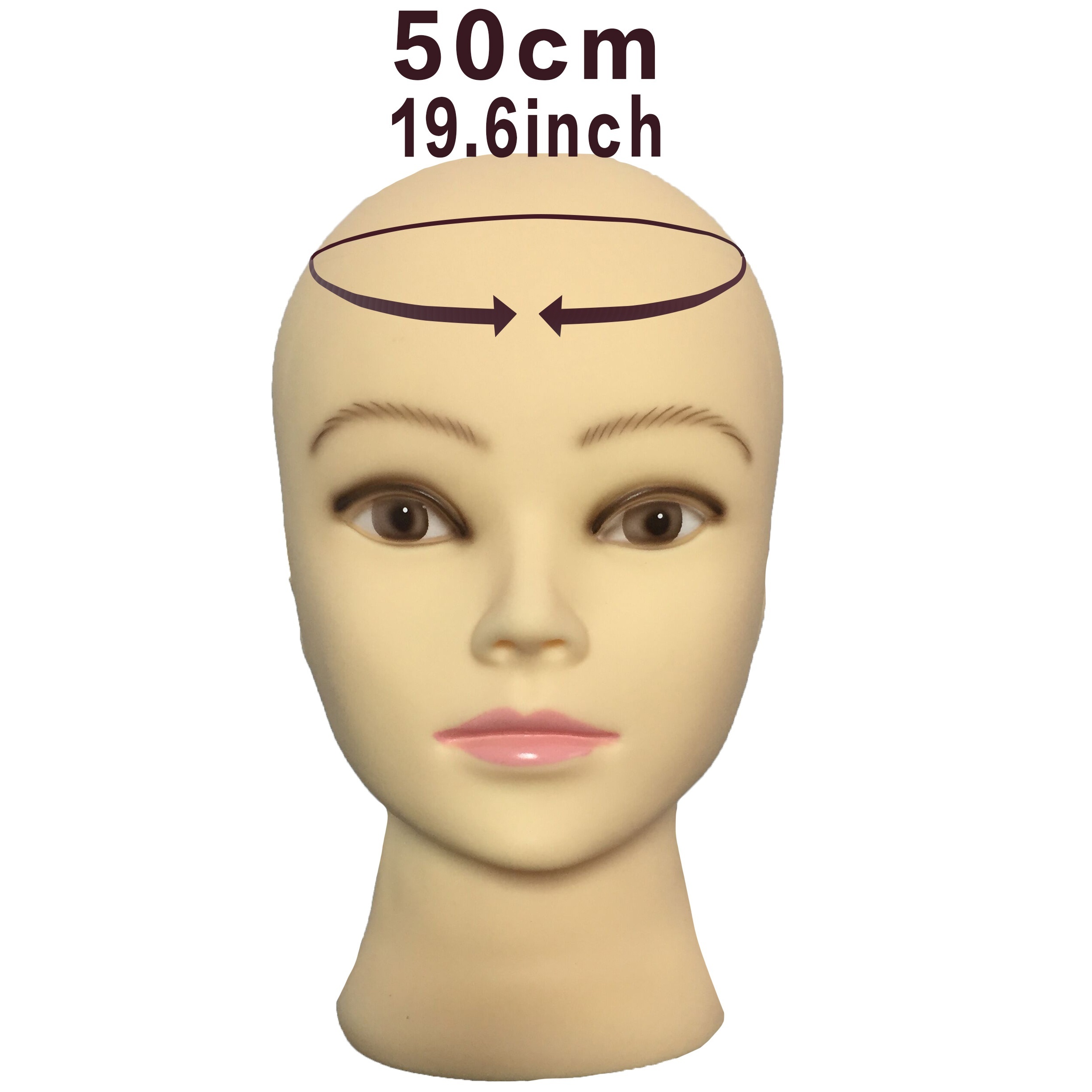 Black Color Bald Mannequin Head Soft Pvc Female Head Beige Temu Australia