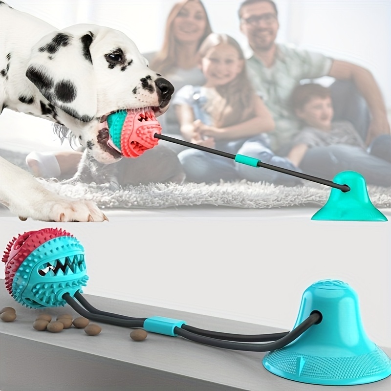 

Pet Supplies For Dental Chewing, A Food-dispensing Ball And A Suction Cup Dog Toy, Without Battery