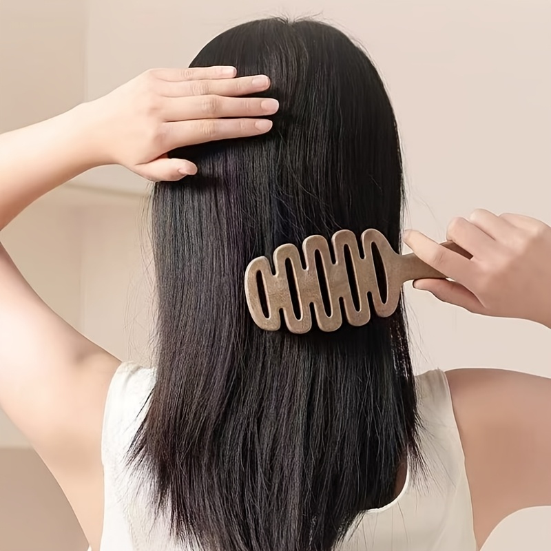 1pc   comb for scalp massage anti static fluffy hair care high skull   ribbed hair care comb Product details 0