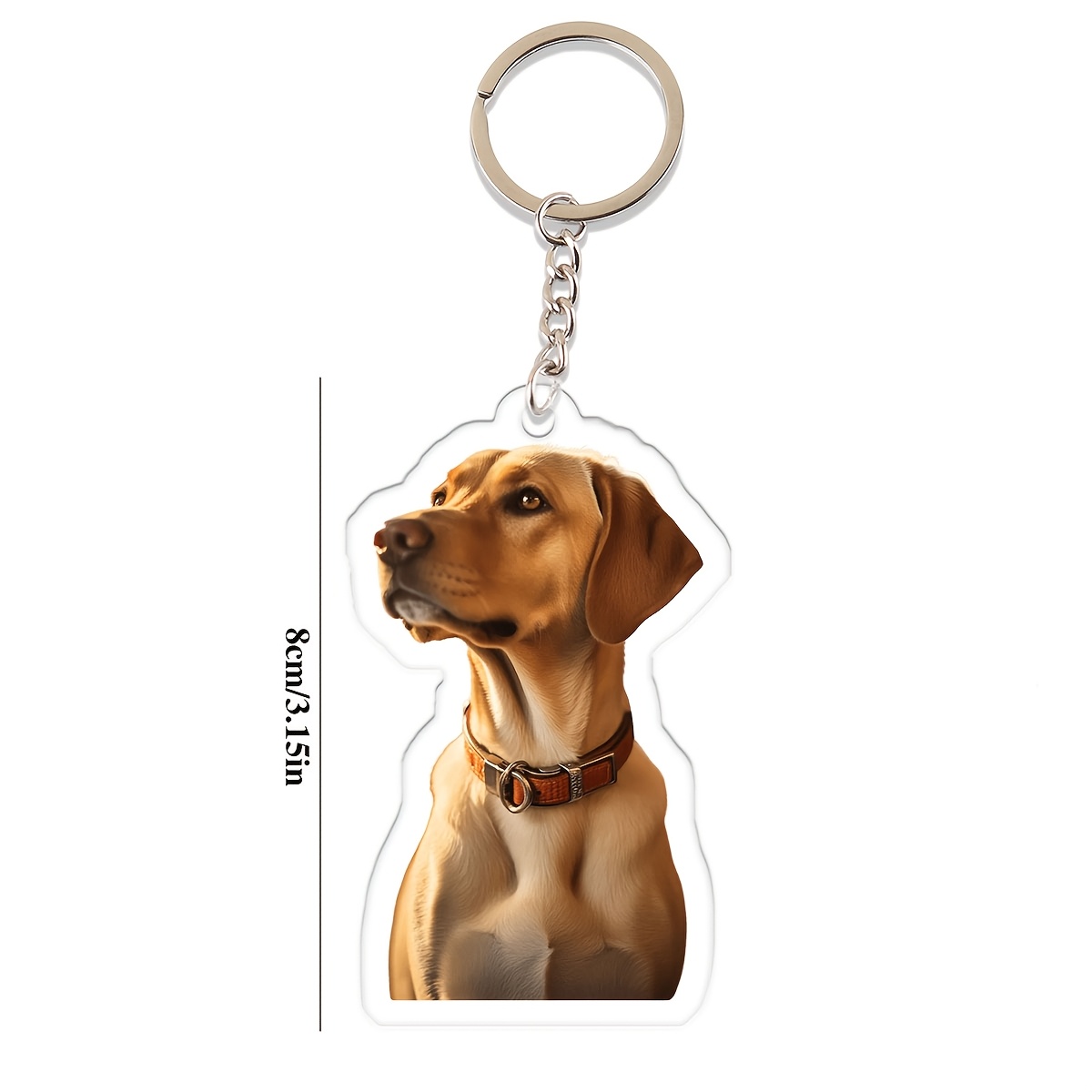 TEMU Une seule pièce de porte-clés en acrylique personnalisé avec une photo colorée, conçu un pendentif décoratif. Ce porte-clés découpé au laser