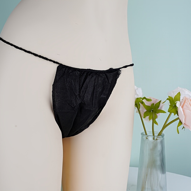 60-Pc Disposable Spa Thong Bikini Panties for Tanning, Waxing