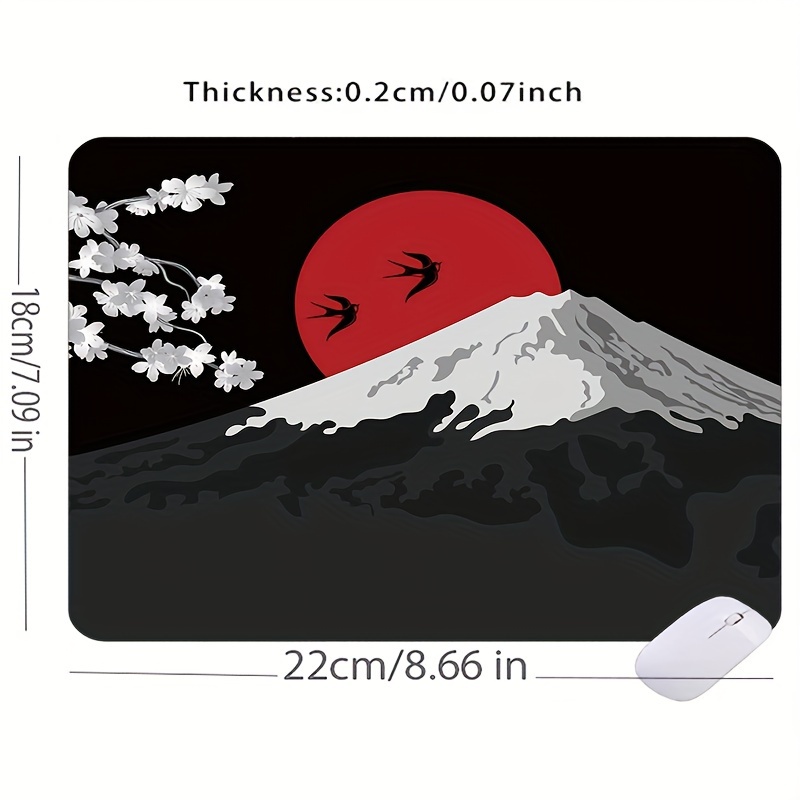 Sun Hd Printing Mouse Pad 7x8.6in Small Mousepad Office Additions Computer Anti Slip Mini Table Pads Pc Game Rubber Keyboard Mats