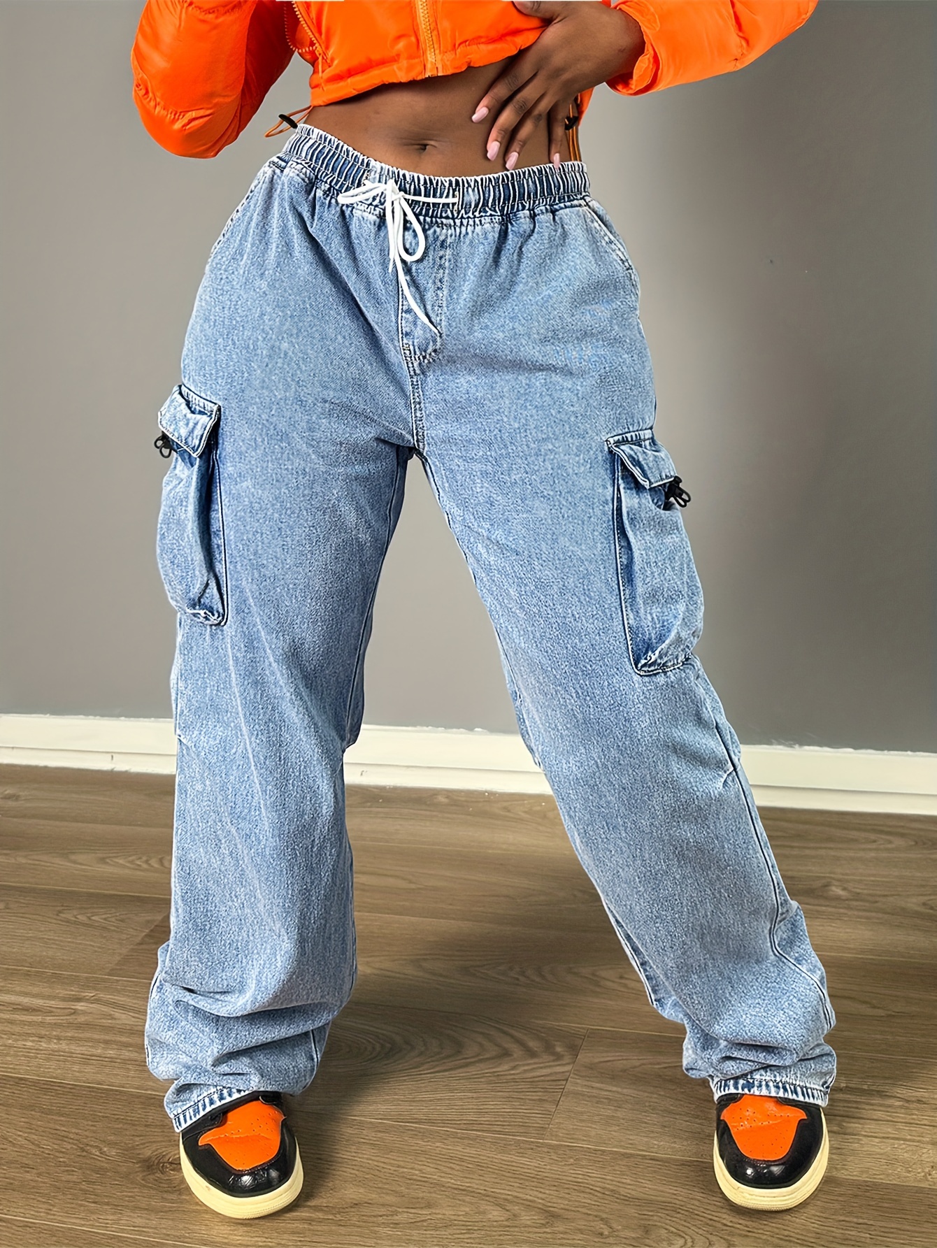 Jean Pantalon Hip Hop Femme Jeans Industry Pantalon Femme Taille