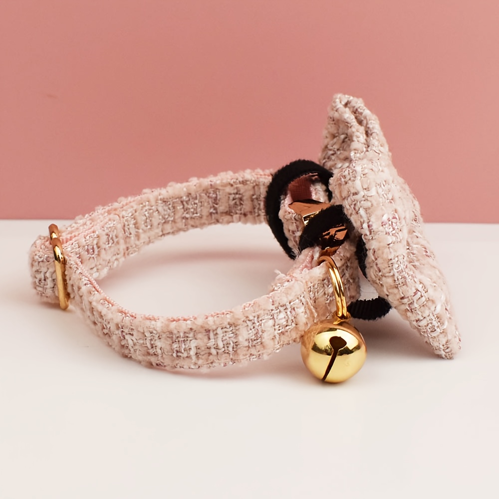 Custom Cat Collars with Bows and Bells, Adjustable Design