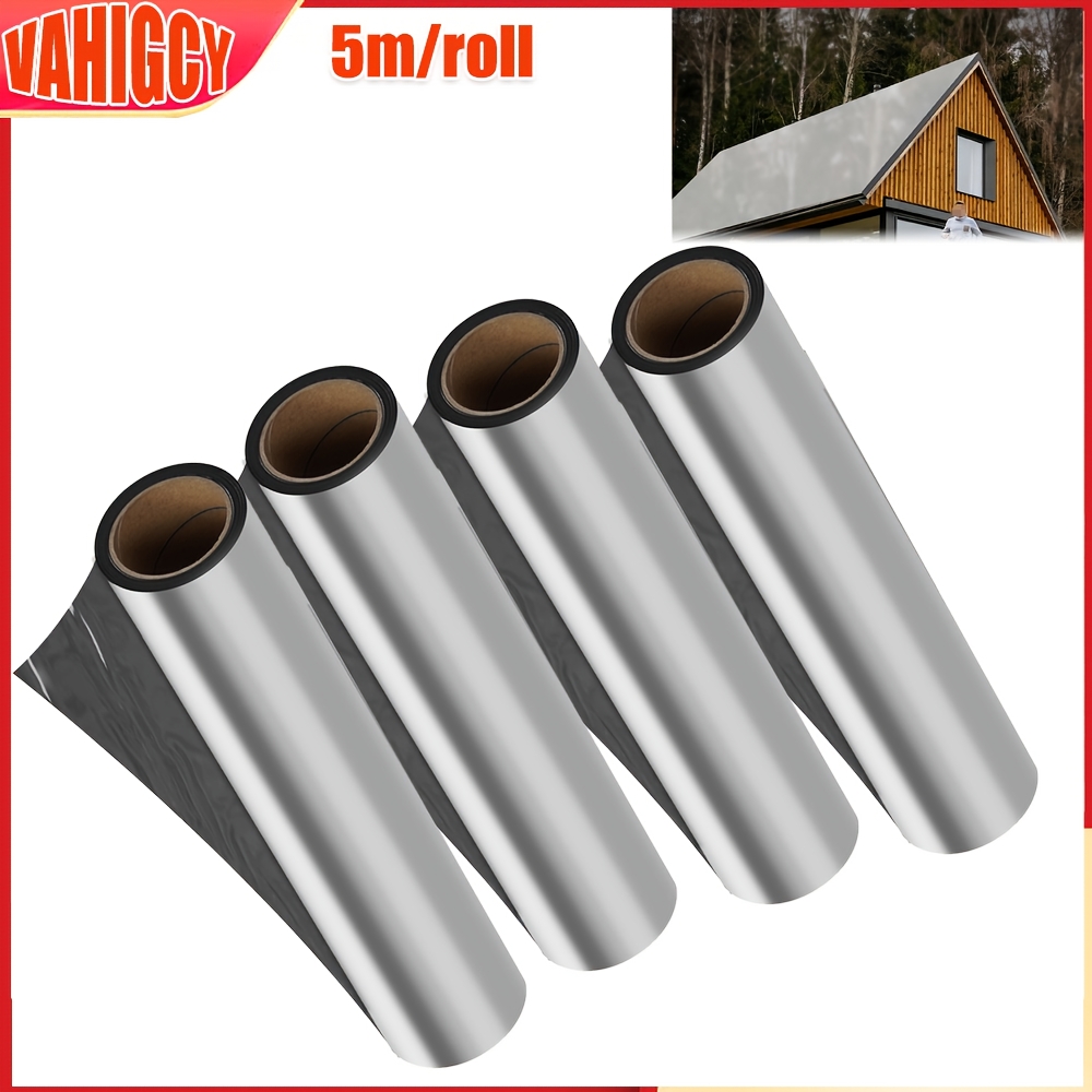 Image of 4 Rolls High-density Waterproof Asphalt Tapes - Leak-proof, Heat-resistant, Suitable For Roof, Pipe, Wall, And Crack Repair 1m X 5m