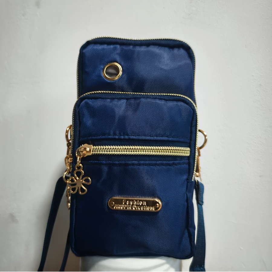 TEMU New Women'-layer Shoulder Crossbody Phone Bag For Daily , Fabric Arm Bag, Wristlet