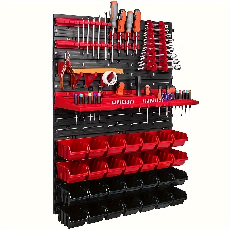 

47pcs -duty Tool Organizer Set - Mounted For , , Bolts & - Includes , Screwdriver & - Plastic In