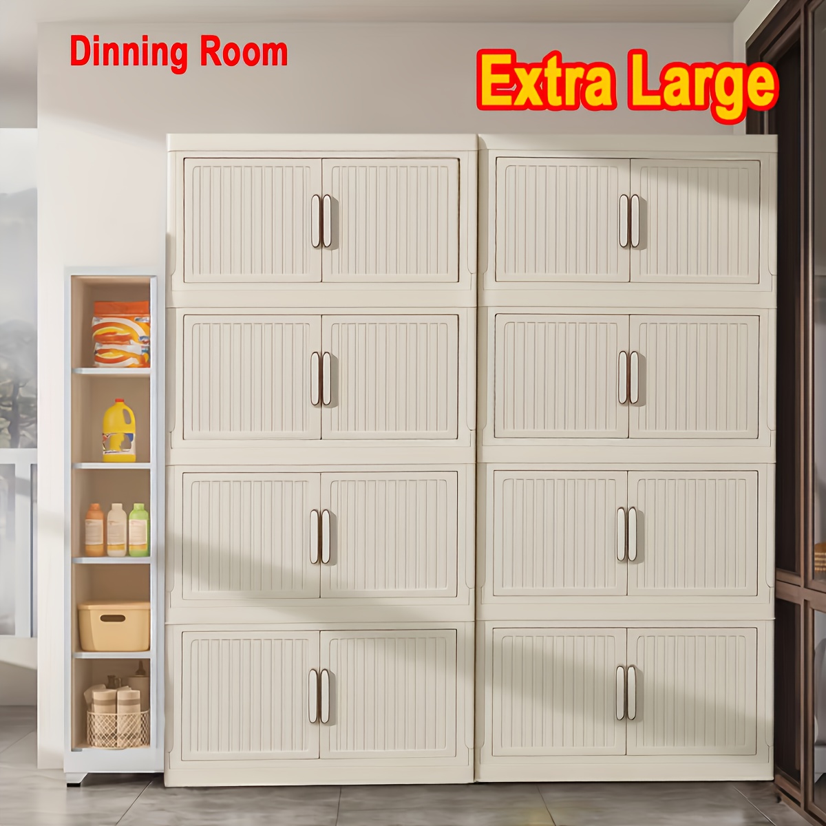 Multi-Layer Stackable Outdoor Storage Shelves, Large Folding Boxes, Outdoor Toy Storage, for Keeping Gardening Tools, Craft Supplies, Toys, And for Organizing Living Rooms, Bedrooms, And Closets with Portable Multi-Purpose Storage Solutions, Box,Cabinet,Rack for Outdoor Storage