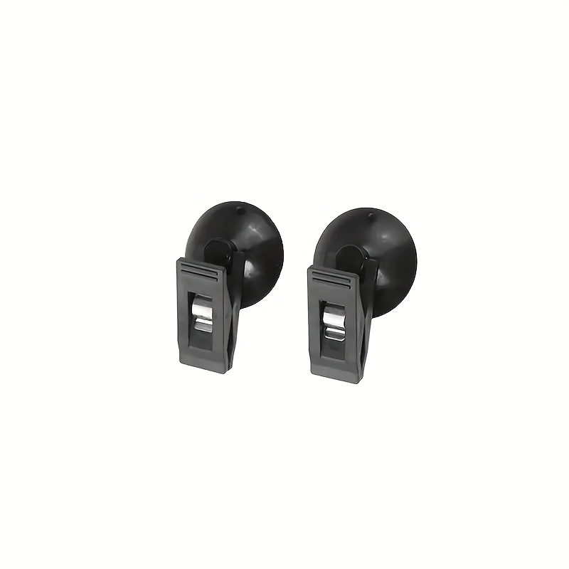 2pcs Portable Car Suction Cup Clips: Car Interior Suckers - Removable Holder For Sunshade Curtain Additions