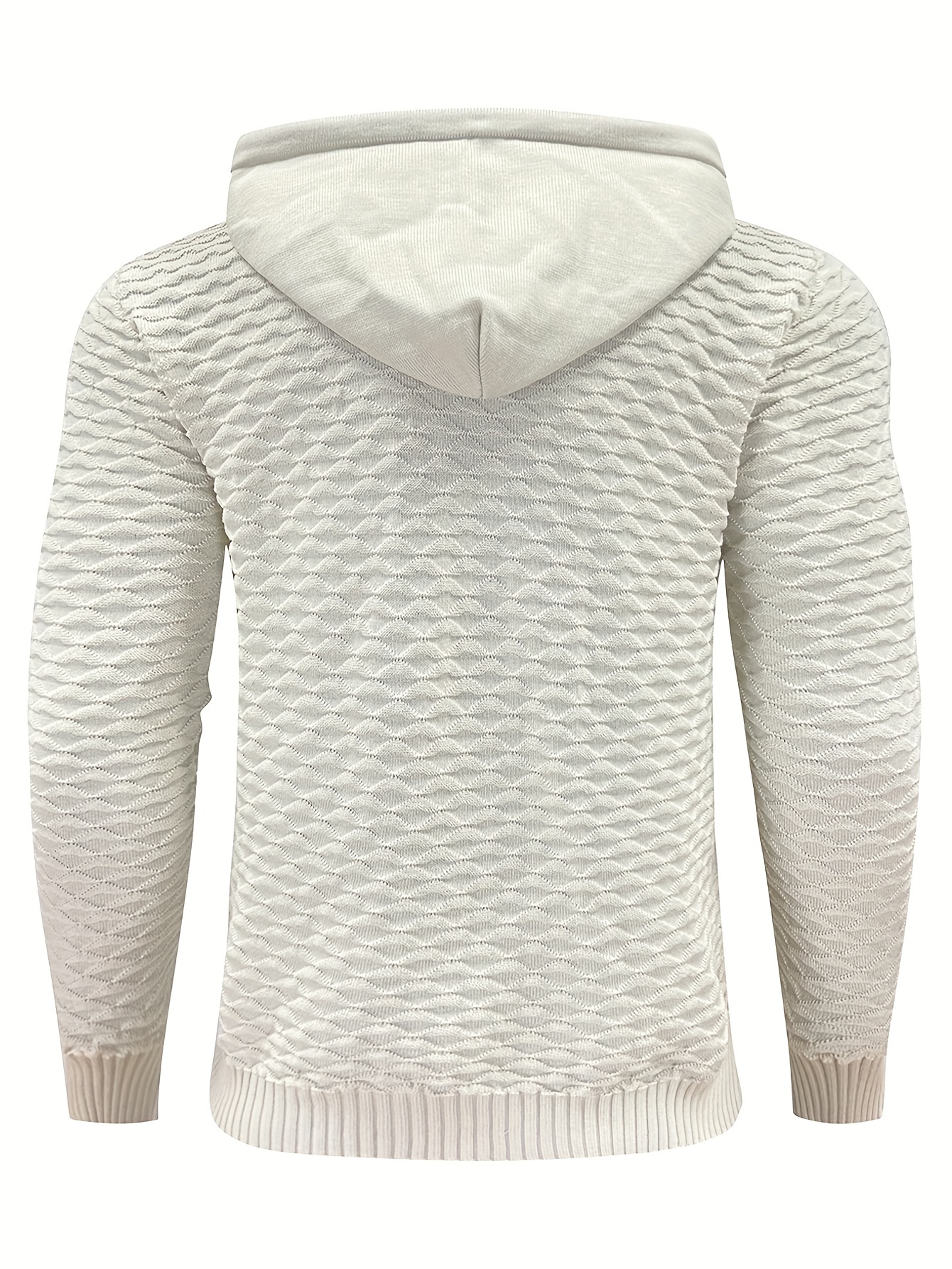 Heren Hoodie - Rekbare Verstelbare Capuchon & Ritsvrije Pullover