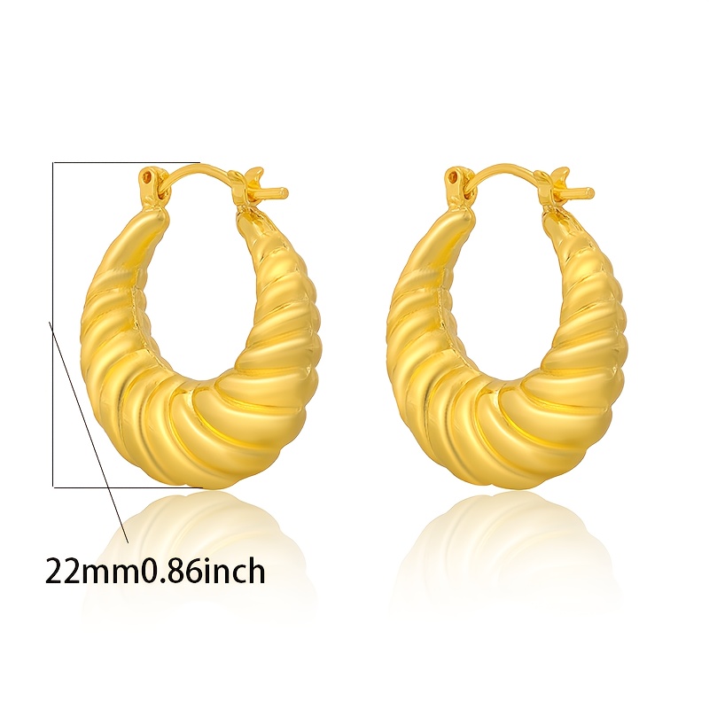 Image of 925 Croissant Earrings, High-end Luxury Ladies Jewelry, Elegant And Sexy, Fashionable Trend, Christmas, Valentine's Day, Holiday Gift, Birthday Gift, Exquisite Packaging Gift Box