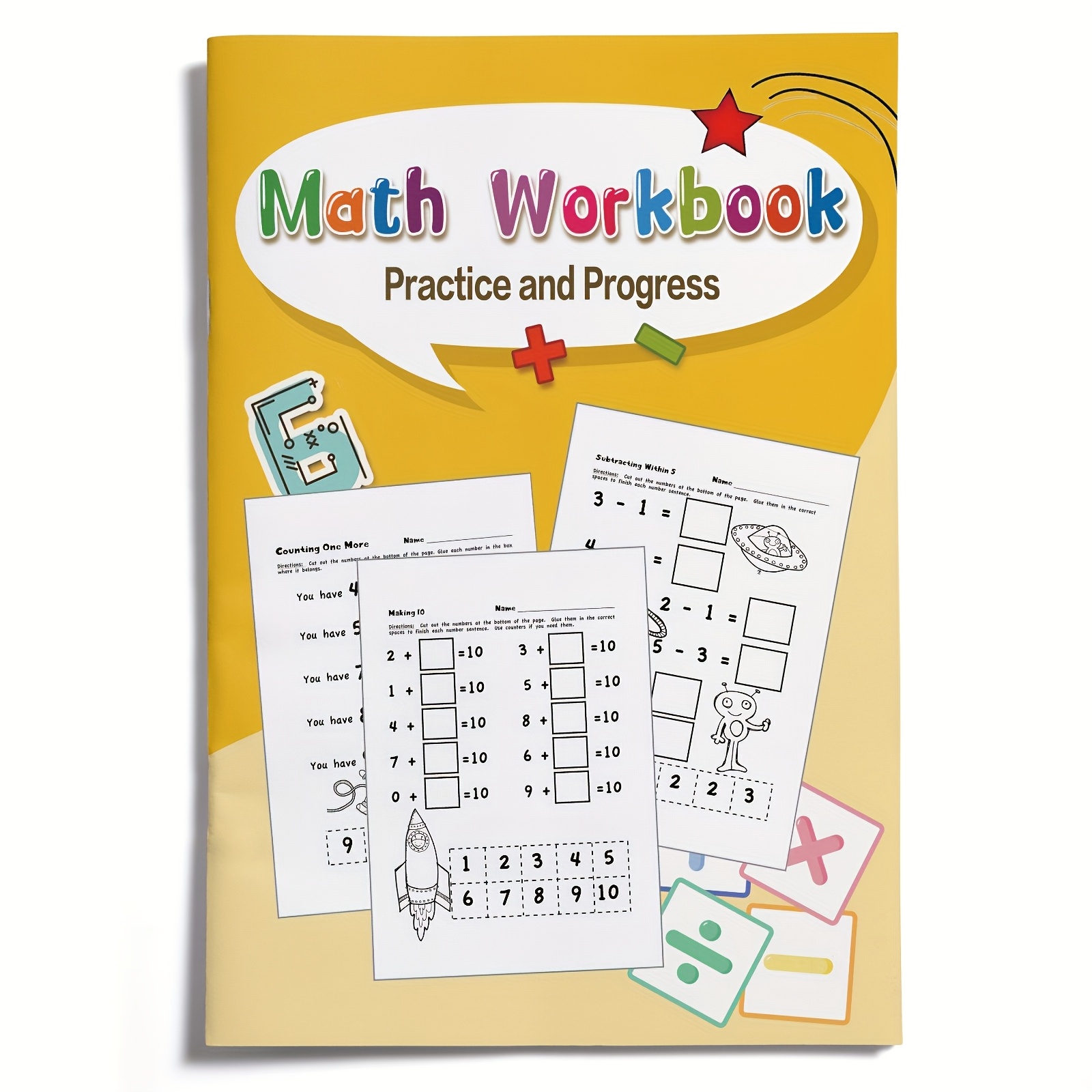 Kids' Calculation Book: Color & Write to Master Addition and Subtraction