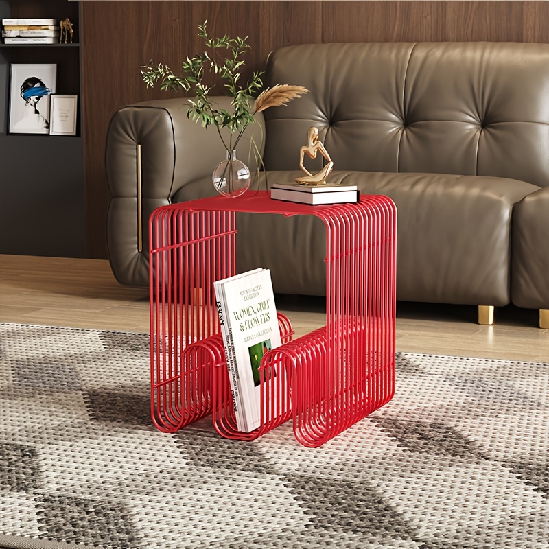 Sofa Side Table Small Apartment Coffee Table Easy Modern Light Luxury Coffee Table Side Table Corner Table Newspaper Rack Shelf