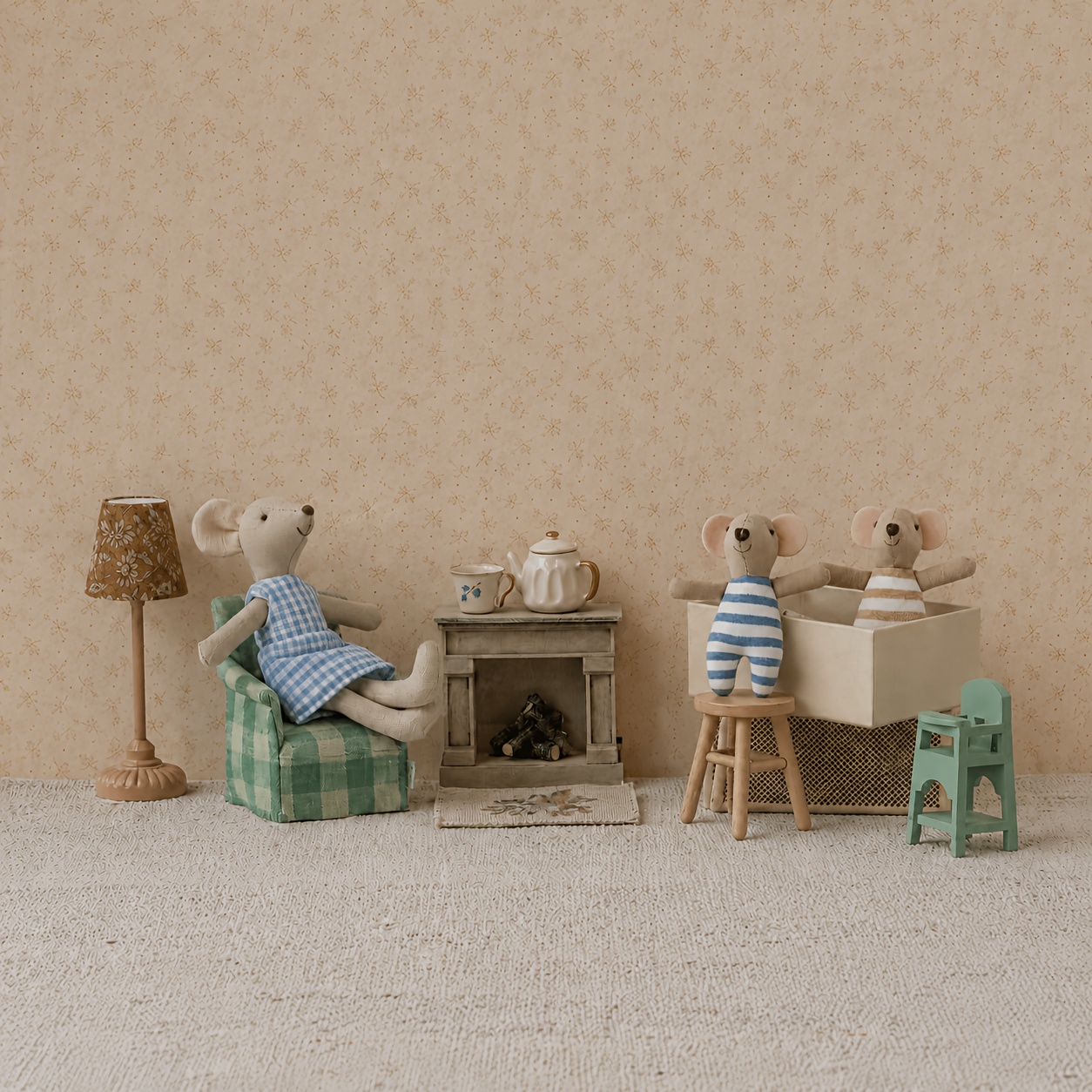Danish Nordic Style Cute Mini Mouse Set