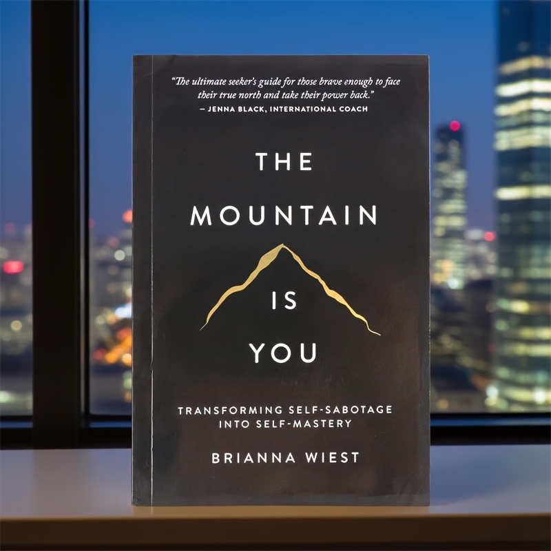 TEMU West "mountains Are You: Transforming Self- Into Mastery" Hardcover Book - Motivational Self-help Guide With Exercise Plans & Mental Wellness