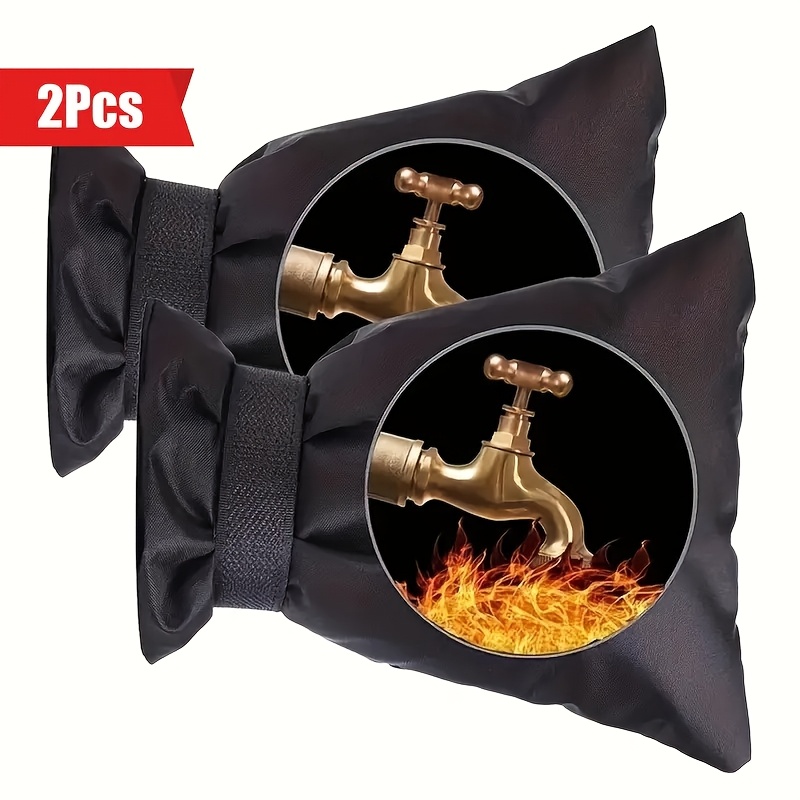 Image of 1/2/5pcs Winter Outdoor Faucet Cover, Traditional Backflow , Faucet Protector For Indoor/outdoor Use, Freeze Protection, Garden Faucet Cover, Kitchen Faucet Protector