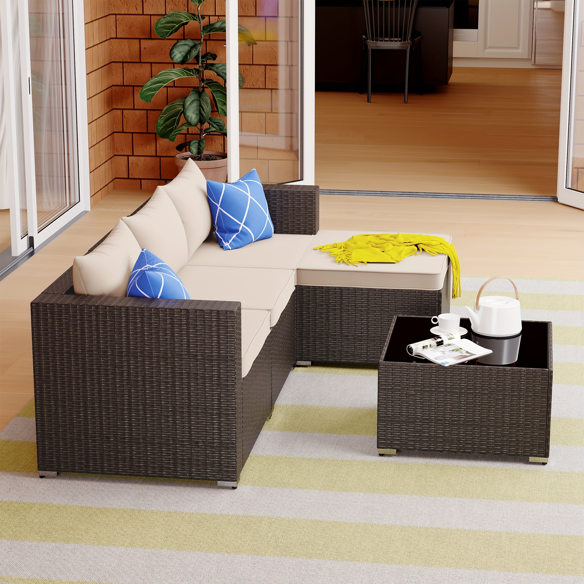 Patio Furniture Set Outdoor Patio Set Weather Temu