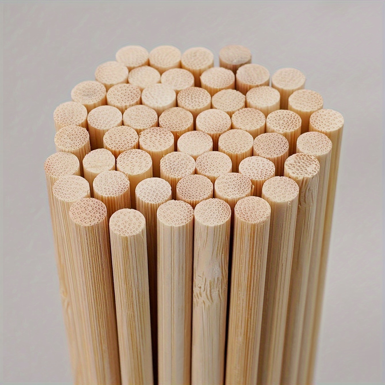 

50 Pack Bamboo Craft Sticks - Multipurpose Wooden Garden Stakes For Diy Projects, Crafting, Flower Support - 1.8mm Thick, 15.7 To 17.7 Inches Long