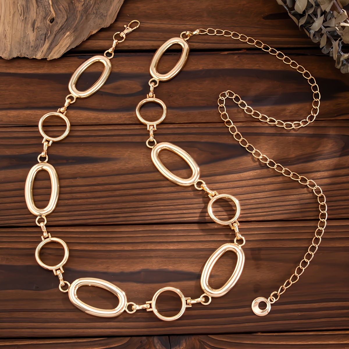 TEMU Women' Vintage Oval Decorative Belt With Lace . This Elegant Accessory Is Suitable For Daily Wear And Parties, And Serves As A Versatile Gift