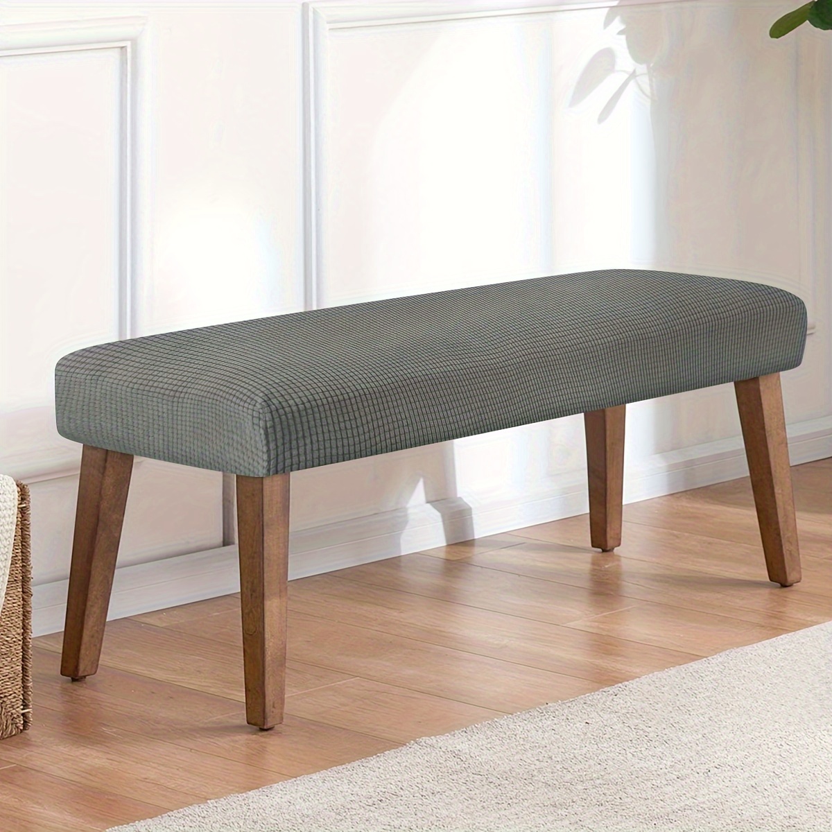 1pc Corn Plush Stretch Bench Cover Cover