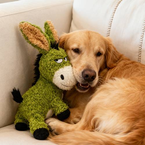 interactive boredom relieving and soothing plush toy for cats and dogs double layer composite material tear resistant and washable squeaky chew companion toy suitable for breeds