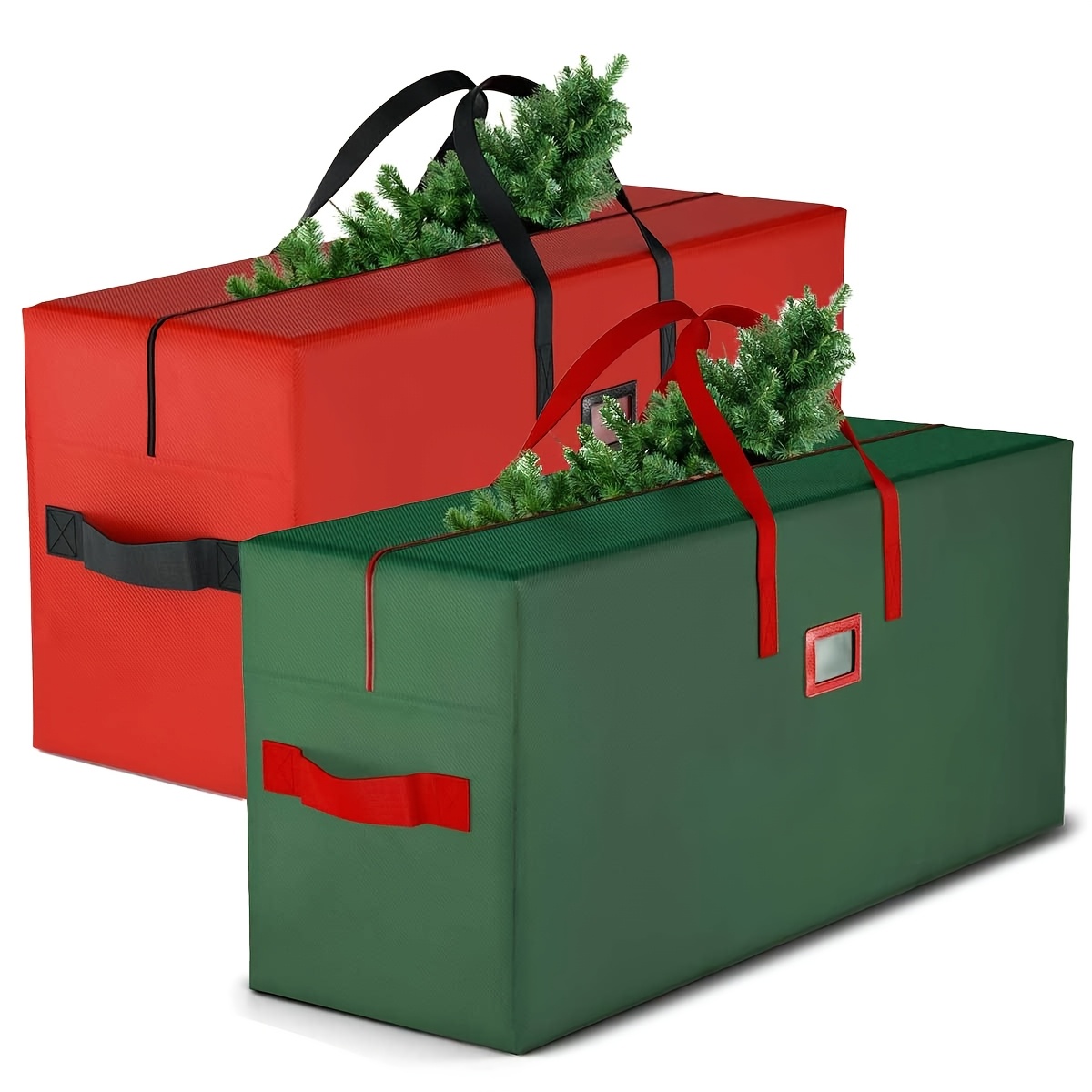 

9-foot Artificial Christmas Tree Storage Bag - Waterproof, With Sturdy Handles & Label Slot, Tree Storage