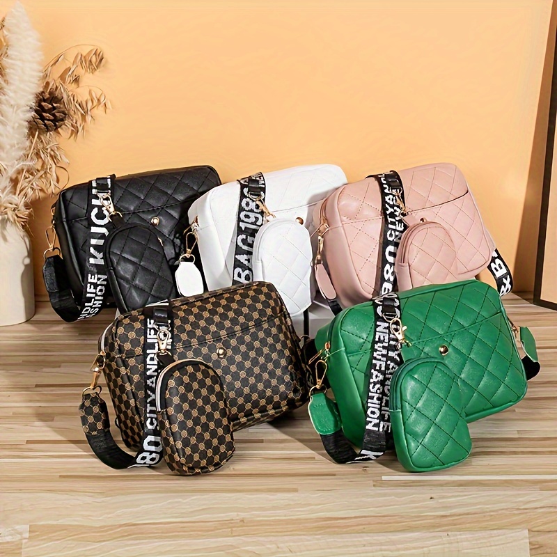 

Crossbody Bag , , Wet , Zip , , Pvc Polyester Lining, Diamond Pattern, Includes Small Phone - Suitable 14+