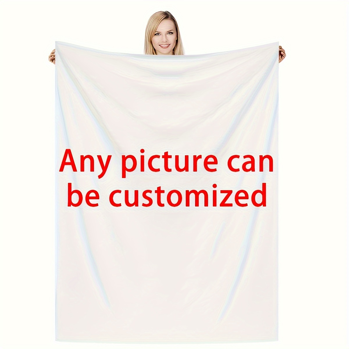 

1pc Custom Flannel Printing Blanket Creative Custom Personalized Image (your Own Picture) 4 Season Blanket Air Conditioning Nap Leisure Sofa Small Blanket Printed Blanket