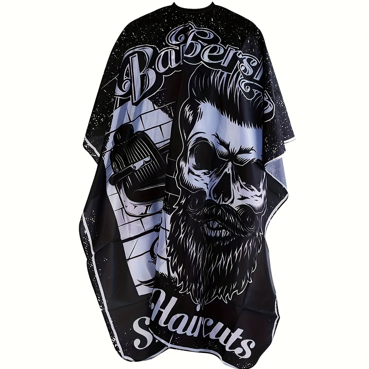 TEMU 1 Professional Hairdressing Cape, Durable Anti-static Polyester Material, Suitable For Hair Salons, Cape Gown With Snap Closure Design