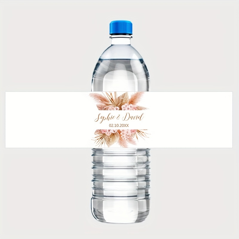 TEMU Étiquettes de personnalisées 30pcs, étiquettes de bouteille personnalisées, autocollants pour bouteille d'eau, autocollants de de nom
