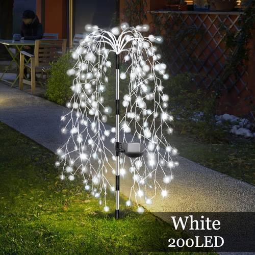 solar garden lights outdoor led willow fireworks lights with 8 lighting solar powered led firecrack lights for yard parties camping picnic garden christmas halloween thanksgiving decor smart switch