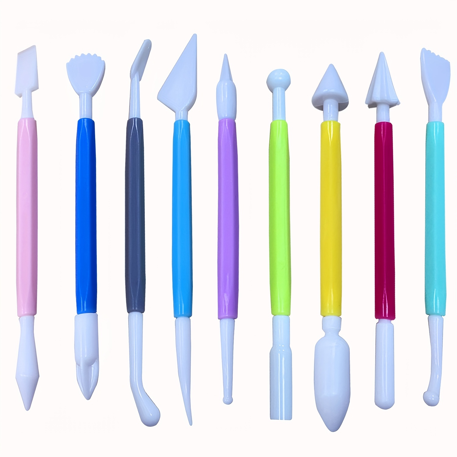 TEMU 9pcs Clay Tool Set, Clay Sculpture Soft Clay Carving Knife, Clay Making Tool, Carving Decoration Tool