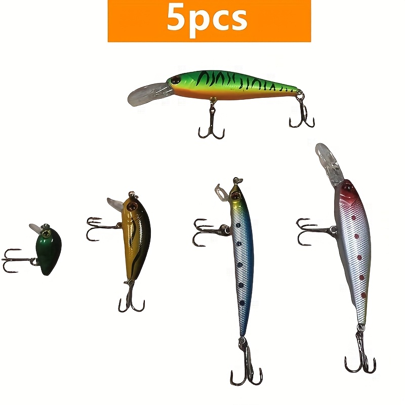 TEMU Fishing Bait, Premium Minnow Fishing Lure Set Realistic Swimbaits, Spinnerbaits For Freshwater And Saltwater Fishing, Fishing Lure Accessories