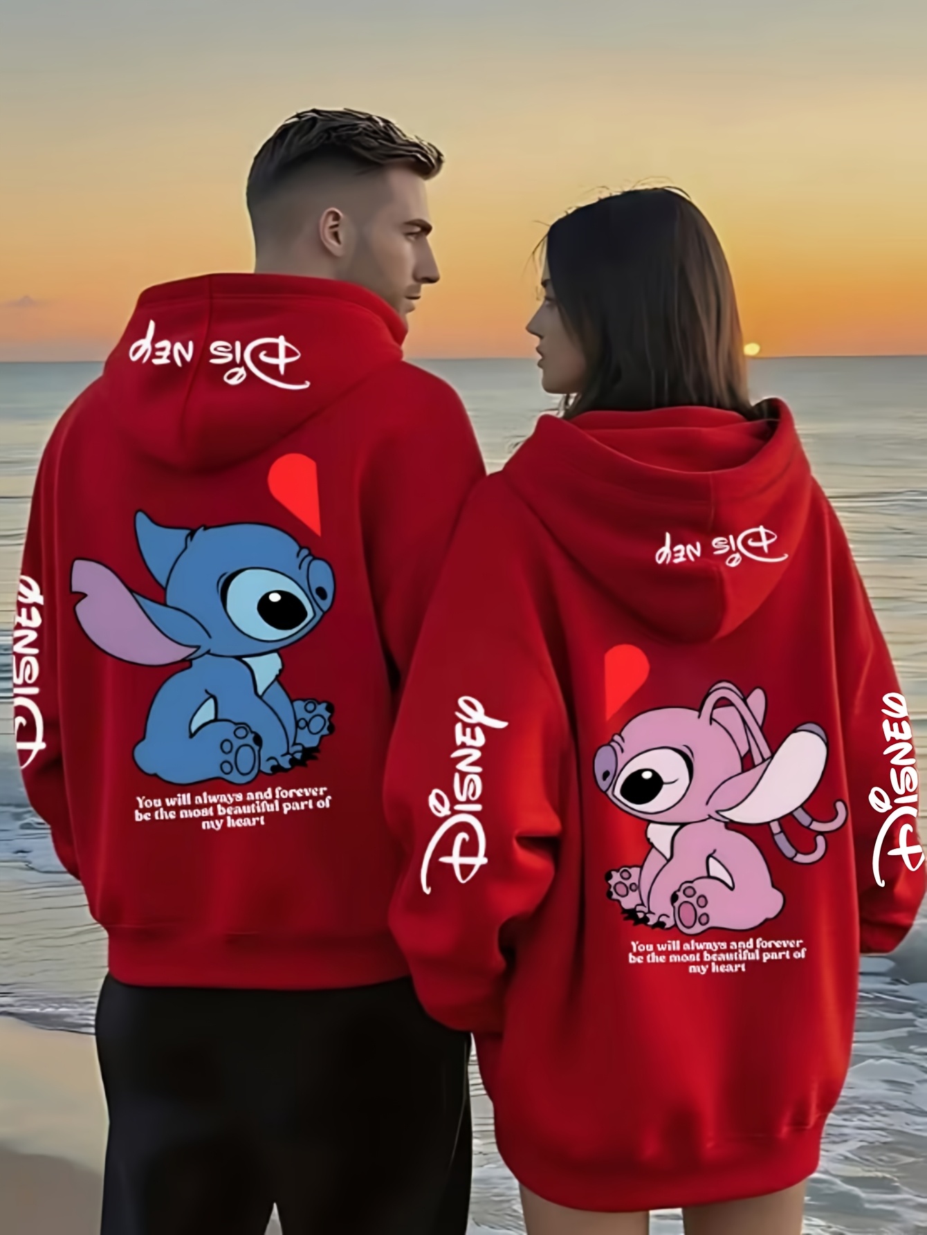  couples shi   angel   official authentic joint name pullover loose sweater 100 polyester fiber men and women with   versatile fashion wear items