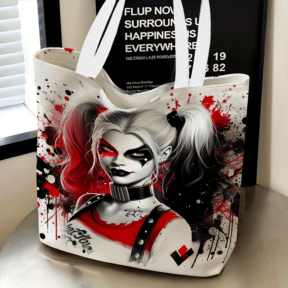 TEMU 1pc Warner -themed Women's Shoulder Bag, Multi-functional Tote Bag, Evening Clutch, Travel Essential, Fashionable And Casual, Daily Use,