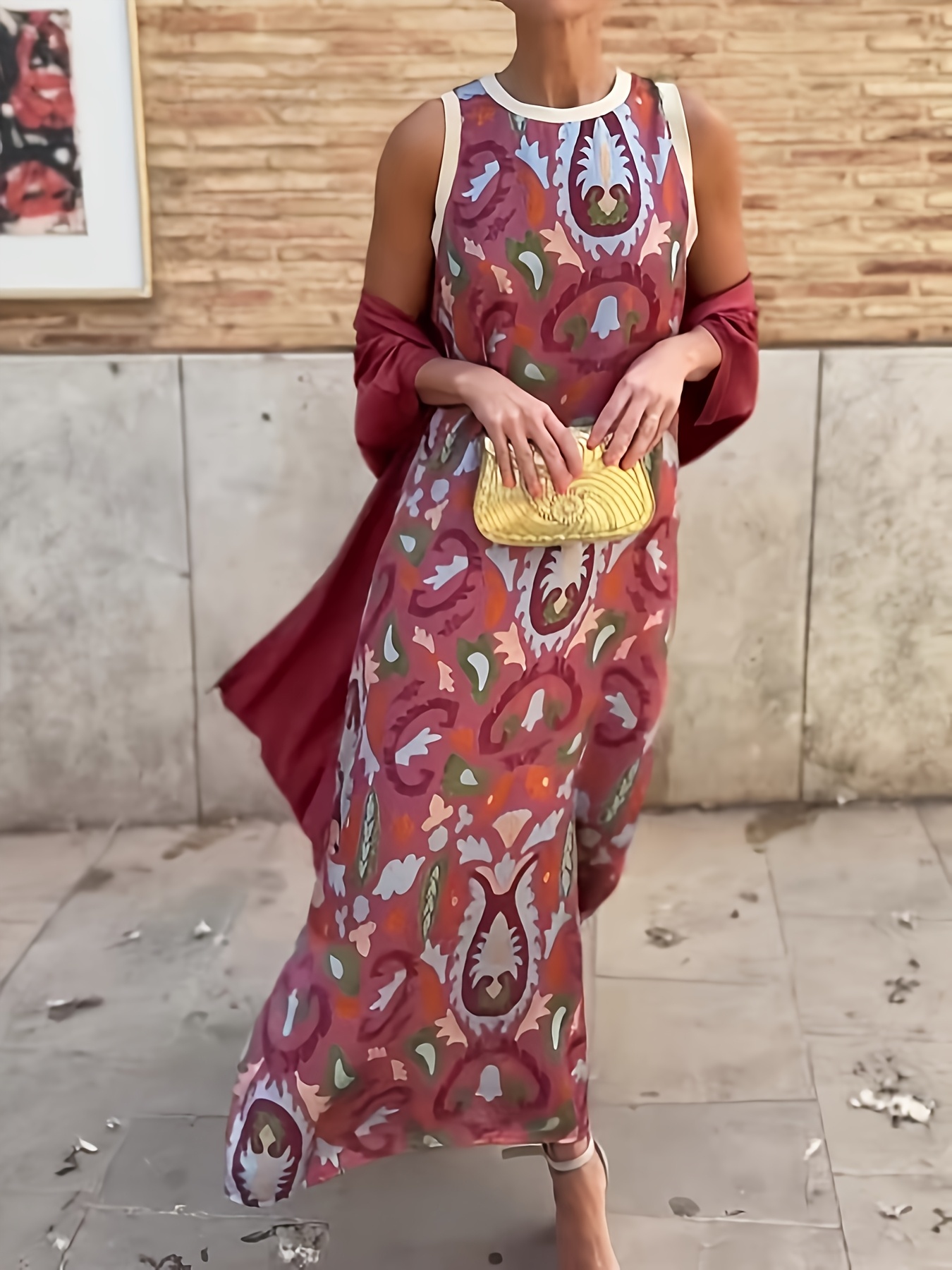 two piece boho maxi dress Womens Butterfly Print Two Piece Boho Dress – Lizzie Lahaina Couture  Swimwear Made In Maui main image 1