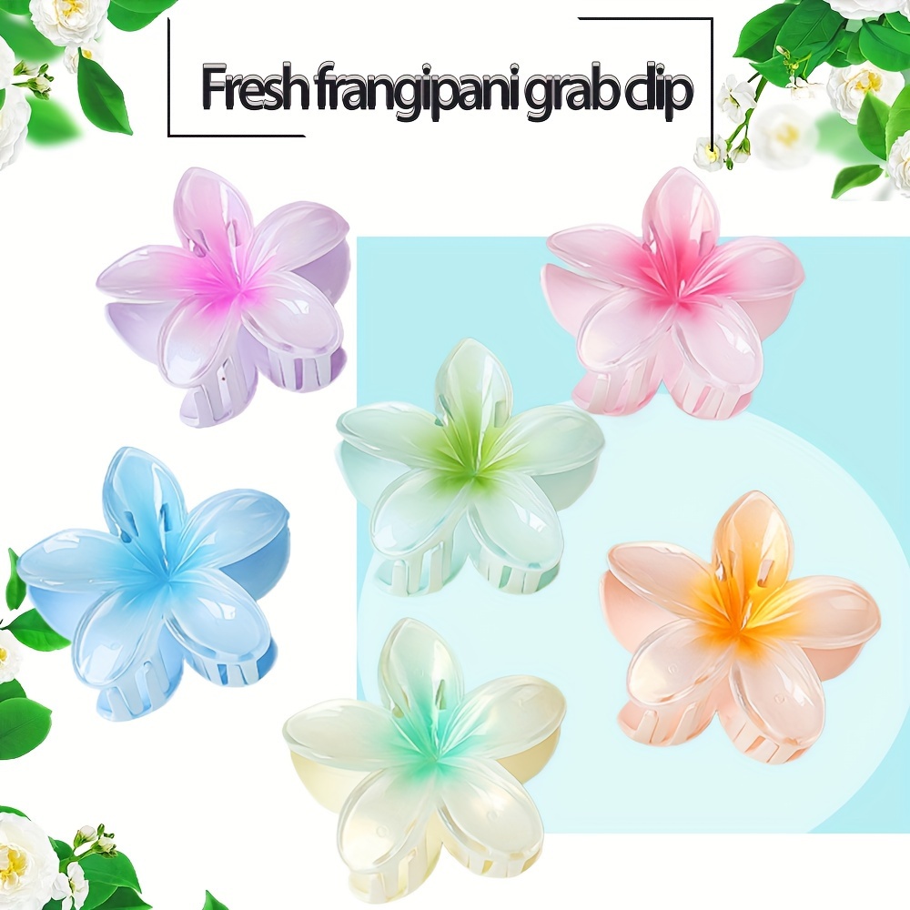 

Grande pince à cheveux en de fleur de - Accessoire de cheveux en plastique mignon avec un motif floral coloré, pièce unique, convient aux adolescents et aux adultes de 14 ans et plus pour un .