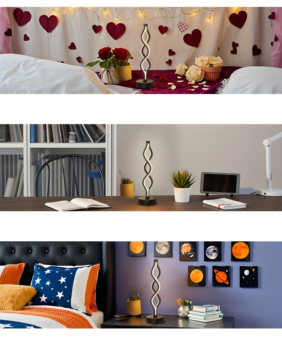 Modern Floor/Bedside Table Lamp with USB-Powered LED Lighting, Dimmer Switch & 3-Tier Color Temperature (Warm White/Cool Daylight) - Floor Lamp Suitable for Bedroom,, Bedside - USB-Powered, Energy-Efficient Bulb, Durable Metal Frame