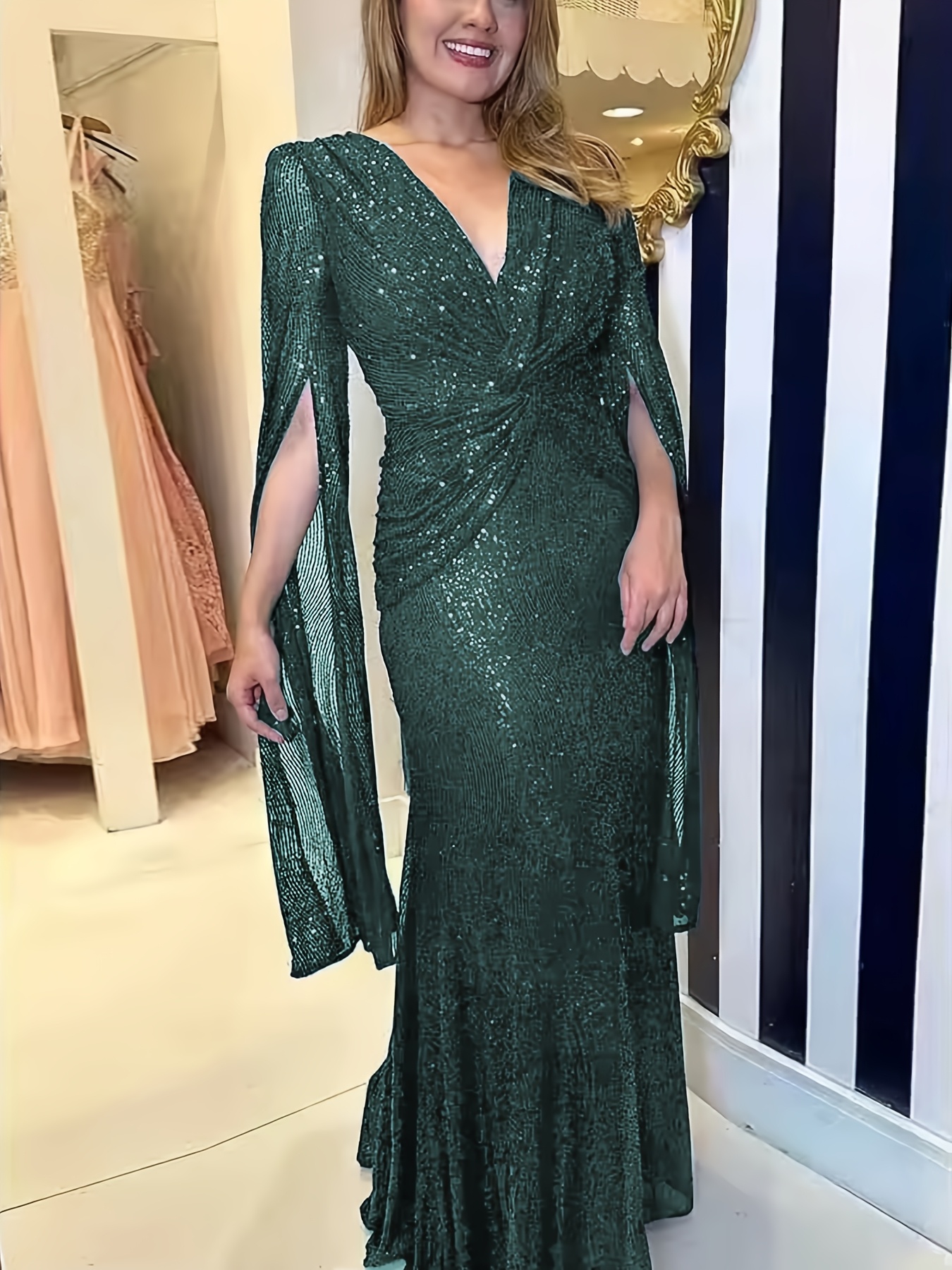 vestido de feminino para bailes festas e reuniões de Temu Portugal