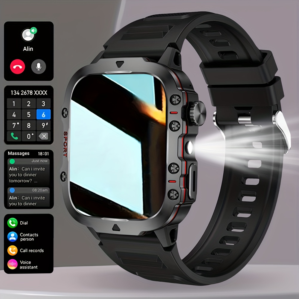   smartwatch, ideal para hombres y mujeres -  /textos inalámbricas/múltiples   deportivos/control remoto de cámara/monitor de actividad física, compatible con iphone y  , carga usb, interconexión inteligente, estilo moderno, pantalla  