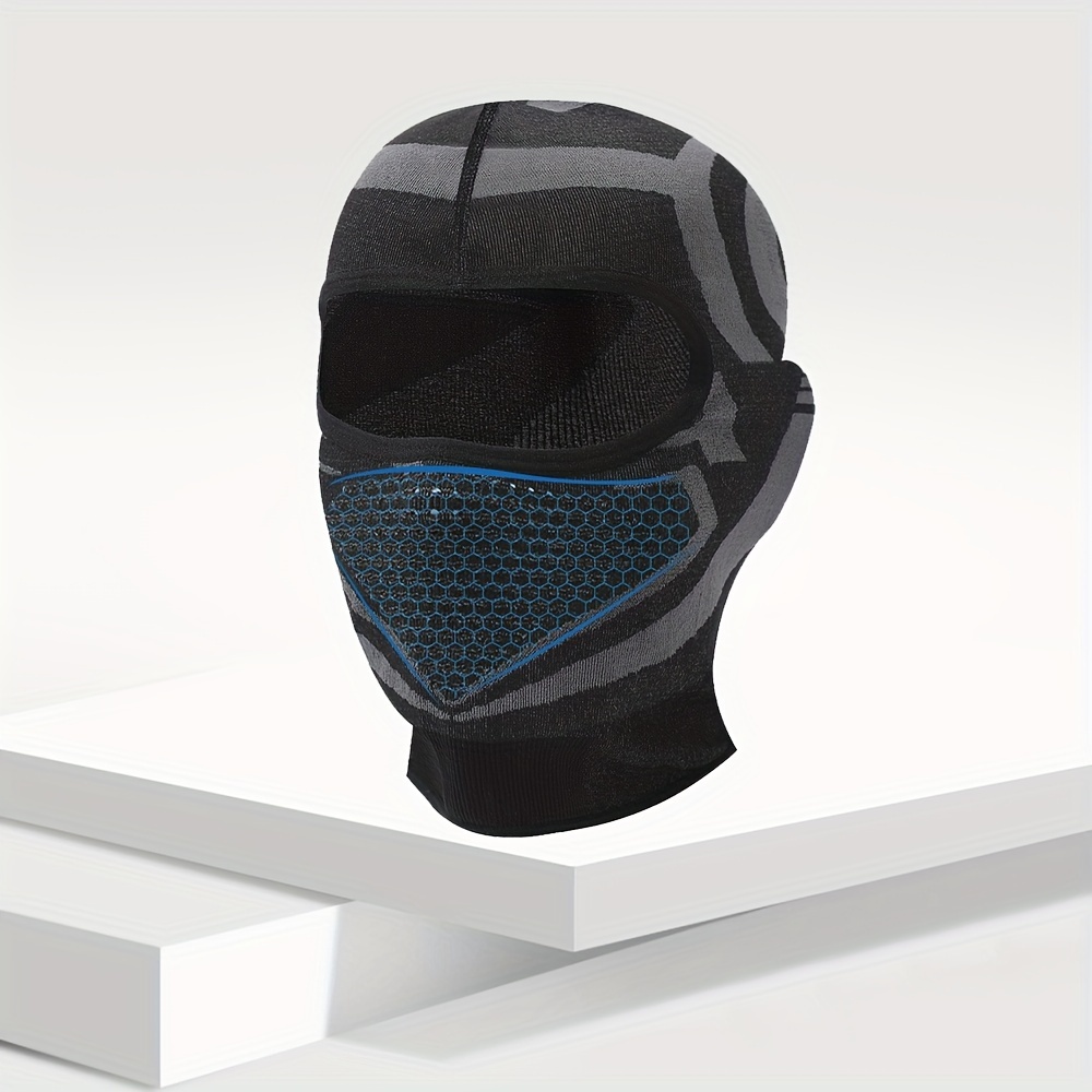 TEMU Breatable High Elasticity Motorcycle Balaclava: Adult Size, , Windproof, Water Resistant, Durable And Comfortable For Street, Touring And Off-road Riding