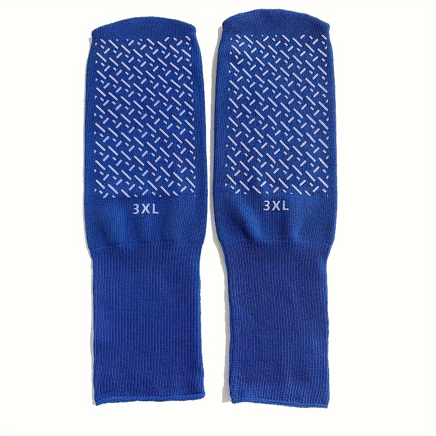 Image of Non Skid Hospital Socks For Men With Grips, Non Slip Socks For Men And Women, Diabetic Socks For Men, Extra Wide Socks For 1 Pair