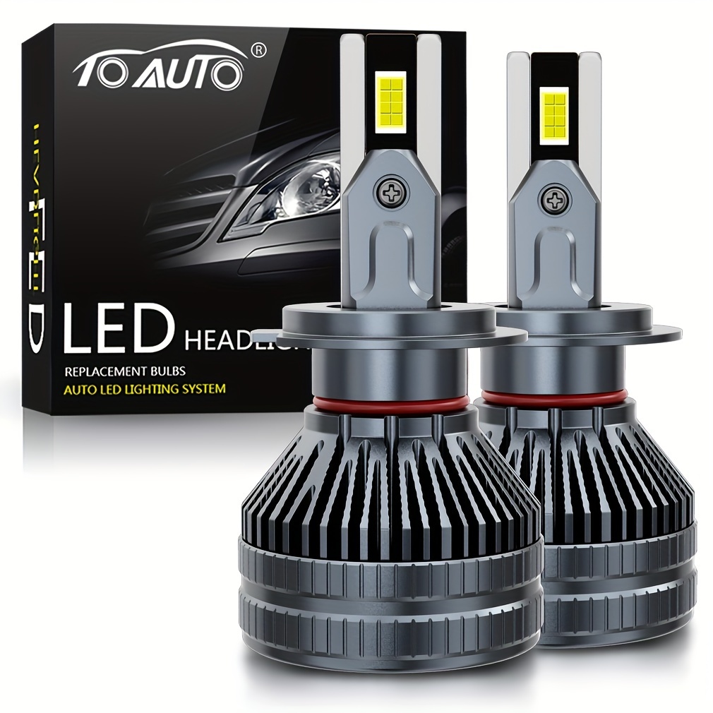Car Led Light Fog Light Aluminum Car Headlight Bulbs - Temu