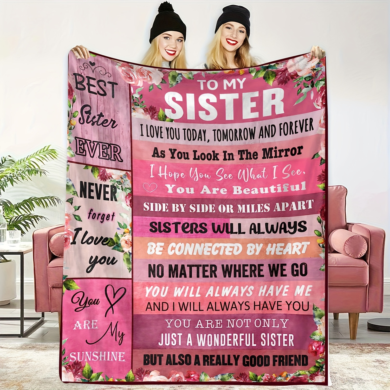 

For Best Friend Blanket Sister Gift Blanket Soul Sister Gift Blanket Soft Flannel Sofa Blanket Tv Blanket