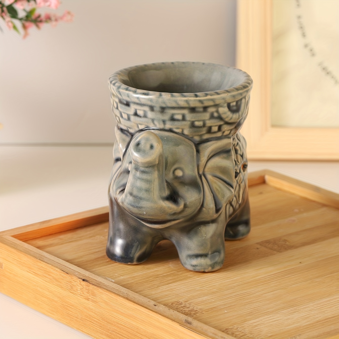 Thai Elephant Incense Holder