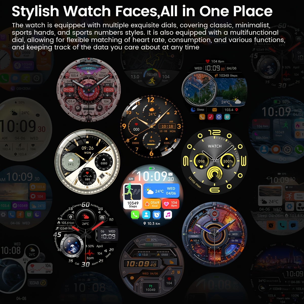 Smartwatch for Outdoor Activities with HD Touchscreen